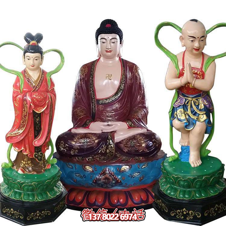 融合玻璃鋼、玻璃、彩繪技術的戶外景觀如來雕塑