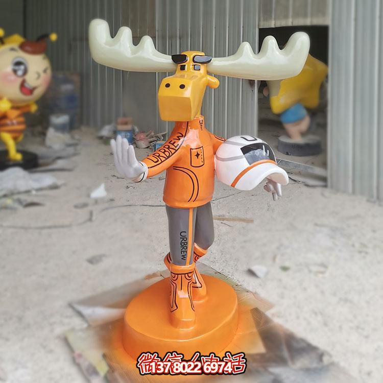 玻璃鋼卡通小牛雕塑——為運(yùn)動場所添彩創(chuàng)意