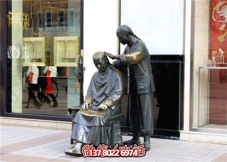 鑄銅雕塑園林景觀，讓你步行街上賞心悅目