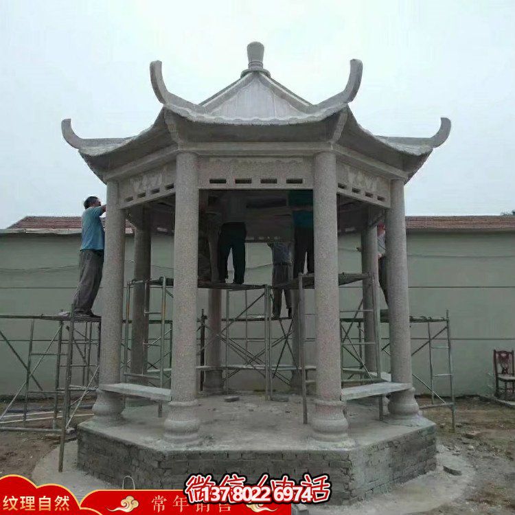 創(chuàng)意涼亭大理石雕塑，為戶外公園帶來(lái)獨(dú)特魅力