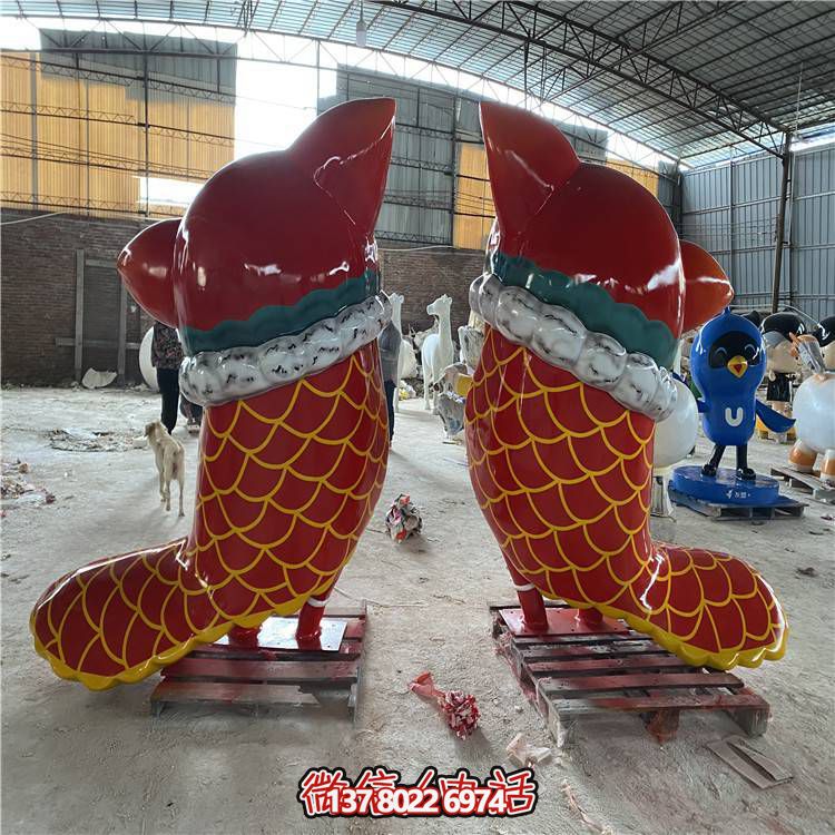 玻璃鋼創(chuàng)意彩繪舞獅景觀擺件引領時尚藝術潮流