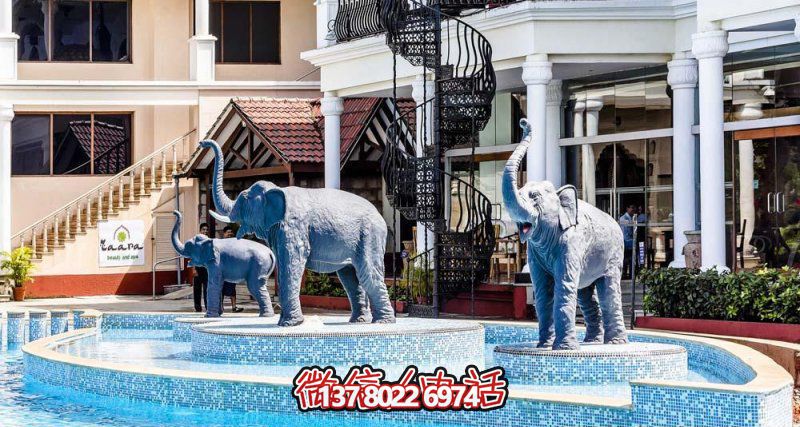 玻璃鋼大象雕塑噴泉——為酒店增添獨特的藝術氣息 玻璃鋼大象雕塑噴泉——為酒店增添獨特的藝術氣息