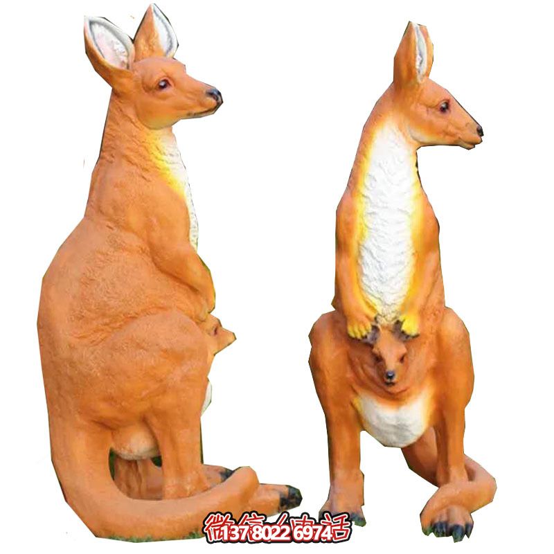 大型袋鼠雕塑，景觀完美打造公園景區