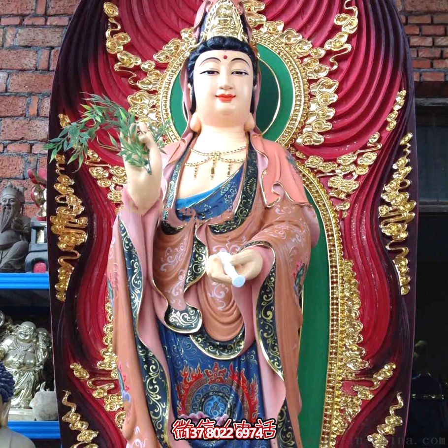 景區(qū)玻璃鋼戶外大型供奉神佛三圣雕塑 景區(qū)玻璃鋼戶外大型供奉神佛三圣雕塑