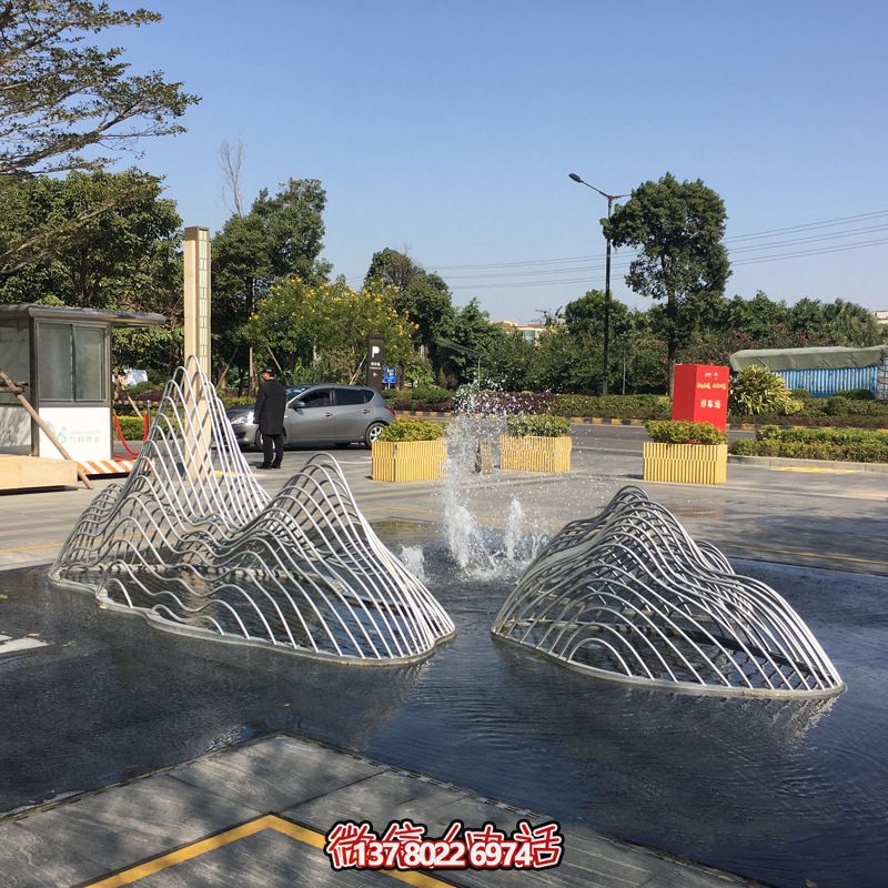 園林小區標志擺件創意水景抽象假山雕塑 園林小區標志擺件創意水景抽象假山雕塑