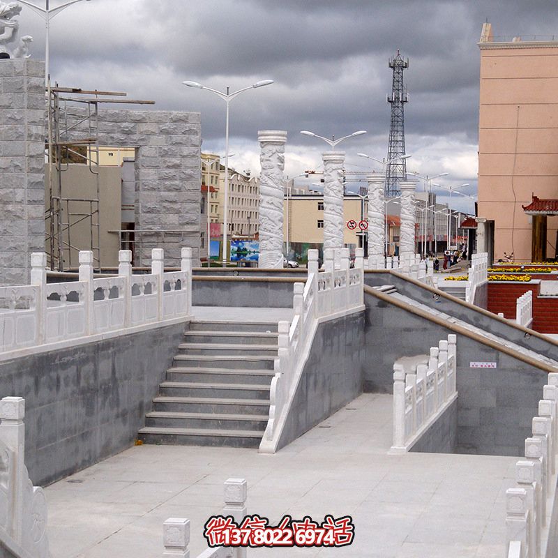 公園廣場漢白玉欄桿扶手 公園廣場漢白玉欄桿扶手