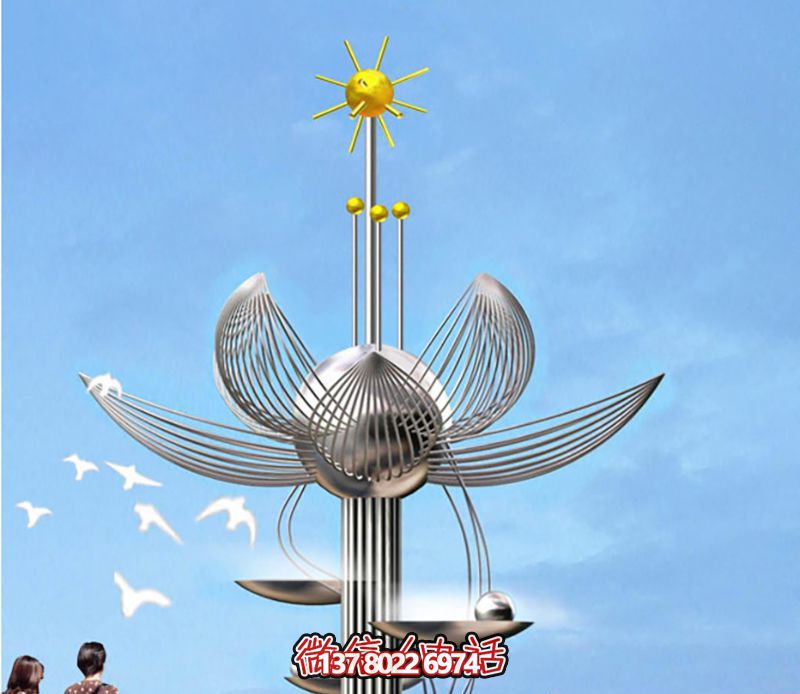 廣場花開盛世抽象不銹鋼花朵雕塑 廣場花開盛世抽象不銹鋼花朵雕塑