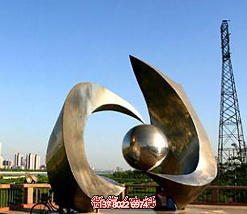 園林不銹鋼大號簡約創意海浪浪花雕塑 園林不銹鋼大號簡約創意海浪浪花雕塑