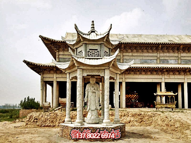 寺廟景區神像擺放古建筑涼亭雕塑 寺廟景區神像擺放古建筑涼亭雕塑